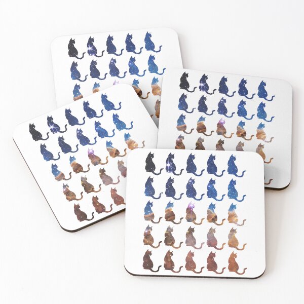 Item preview, Cosmic Cliffs Carina Nebula on Cat Silhouettes designed and sold by Kristi Brooks.
