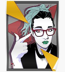 Art dEcho - Patrick Nagel style study Poster