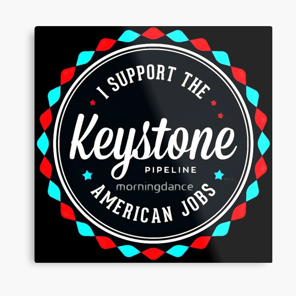 Keystone Pipeline Metal Print