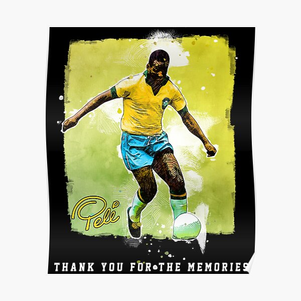 : FLAURA Pele 10 Brazil Soccer Goat Jersey Style Tribute