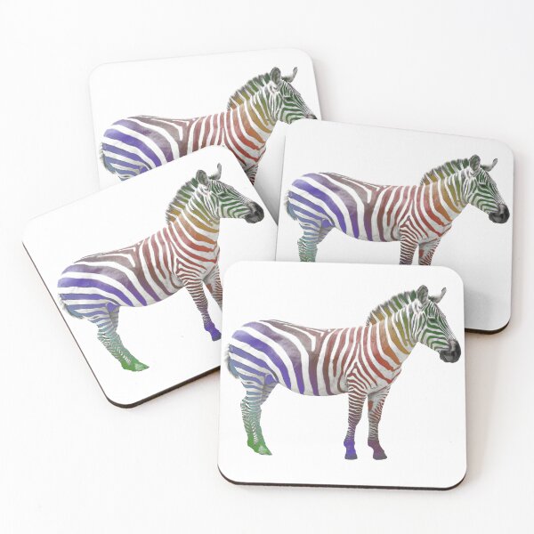 Item preview, Rainbow Colored Zebra - Zebra - Wild animal in Africa designed and sold by TShirtsundMehr.