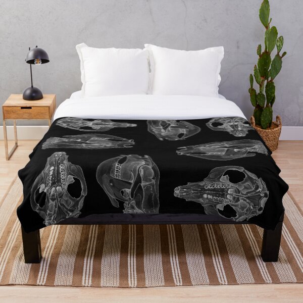 Item preview, Wombat skull black and white designed and sold by GorgeousScience.