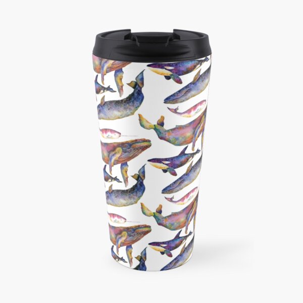 Whale Quartet Travel Coffee Mug