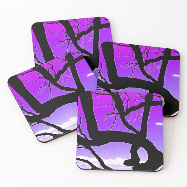 Item preview, Silhouette Tree Branches and Pretty Sky 5 of 8 - Purple and Violet designed and sold by Beachy.