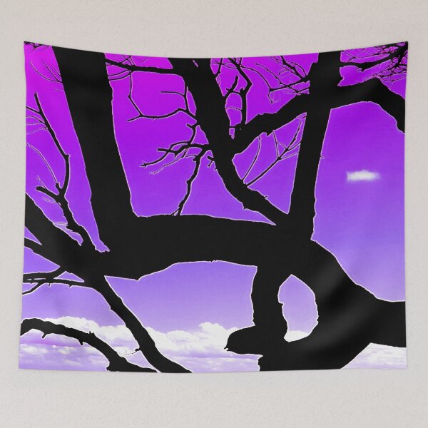 Item preview, Silhouette Tree Branches and Pretty Sky 5 of 8 - Purple and Violet designed and sold by Beachy.