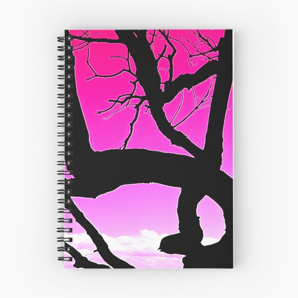 Item preview, Silhouette Tree Branches and Pretty Sky 6 of 8 - Magenta and Pink designed and sold by Beachy.