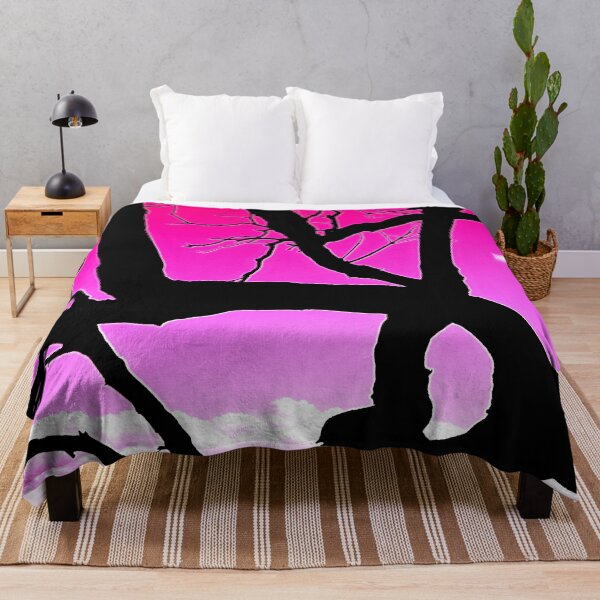 Item preview, Silhouette Tree Branches and Pretty Sky 6 of 8 - Magenta and Pink designed and sold by Beachy.