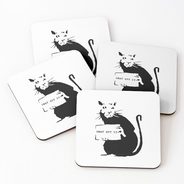Item preview, CHAT GPT IT - Banksy Rat Design designed and sold by ChatGPT.