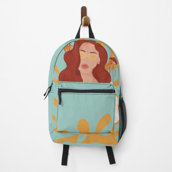 Item preview, coral, red hair woman illustration designed and sold by Colour-up.