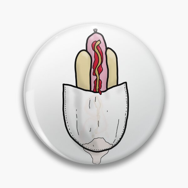 Item preview, Pocket hotdog! - cartoon tattoo style designed and sold by Dopamine Dumpster.