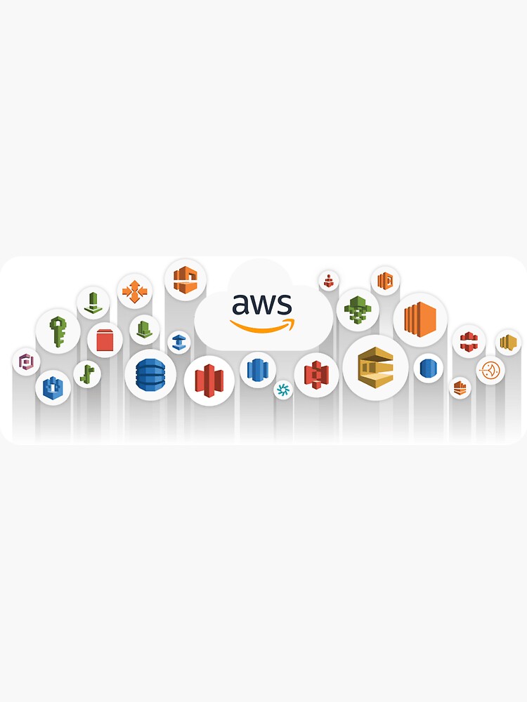 Amazon Aws Cloud Services Sticker Sticker For Sale By Developerfriday