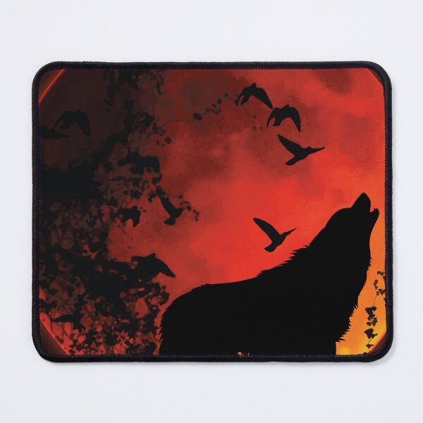 Item preview, Wolf Moonlight Red designed and sold by Barnissim.