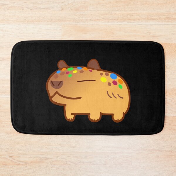 Item preview, Dark Background Version of One Golden Candy Chocolate Chip Cookie Capybara designed and sold by MiscibilityArt.