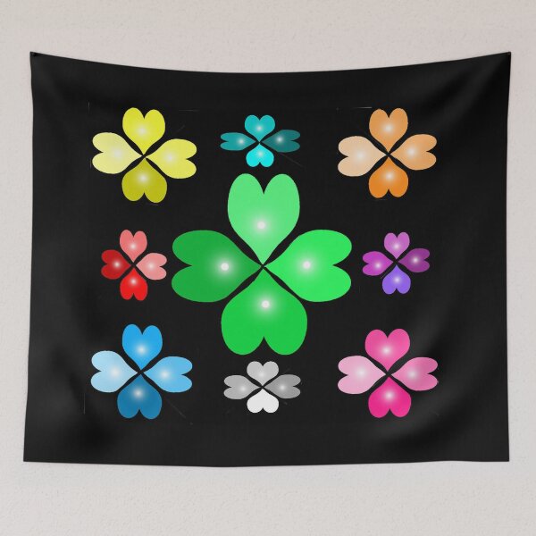 Item preview, Colorful Four-leaf clover designed and sold by Shirley cute art .