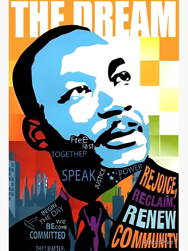 Martin Luther King poster, Martin Luther King print,I have dream poster, MLK poster,MLK print, Martin Luther King watercolor popular art painting