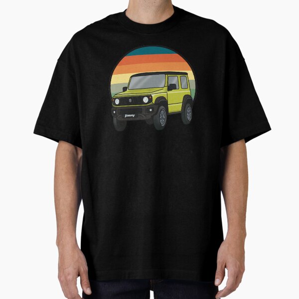 Item preview, Suzuki Jimny (Kinetic Yellow) Retro Stripes  designed and sold by Kiah Rose Creative.