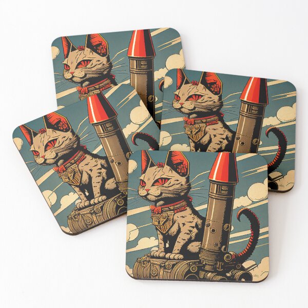 Item preview, Cat with Rocket designed and sold by dholzric.