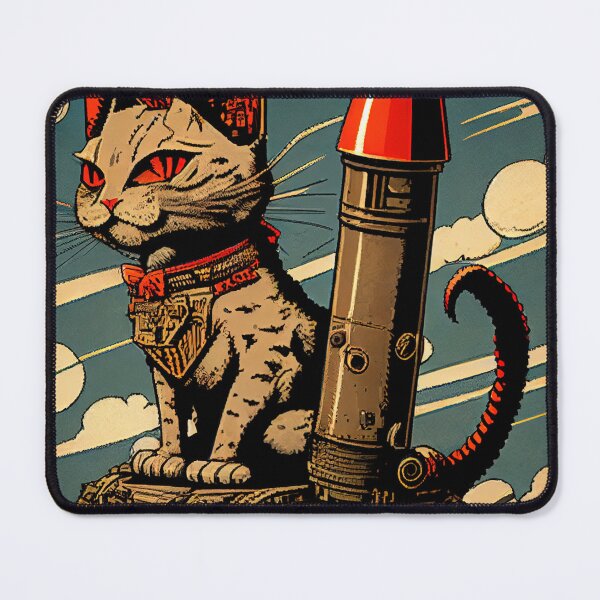 Item preview, Cat with Rocket designed and sold by dholzric.