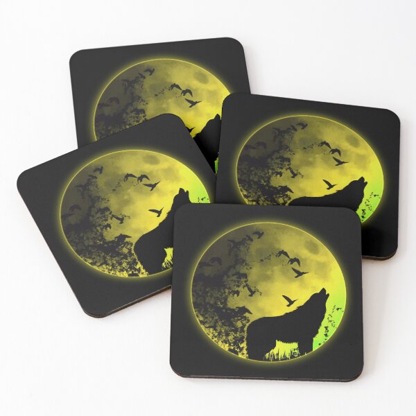 Item preview, Wolf Moonlight Yellow designed and sold by Barnissim.