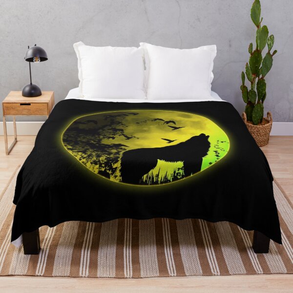 Item preview, Wolf Moonlight Yellow designed and sold by Barnissim.