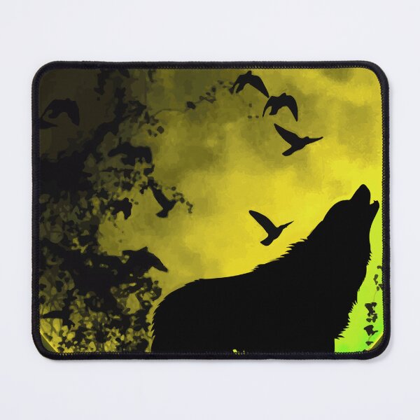 Item preview, Wolf Moonlight Yellow designed and sold by Barnissim.