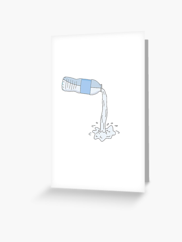 A Water Bottle Greeting Card for Sale by zeewa