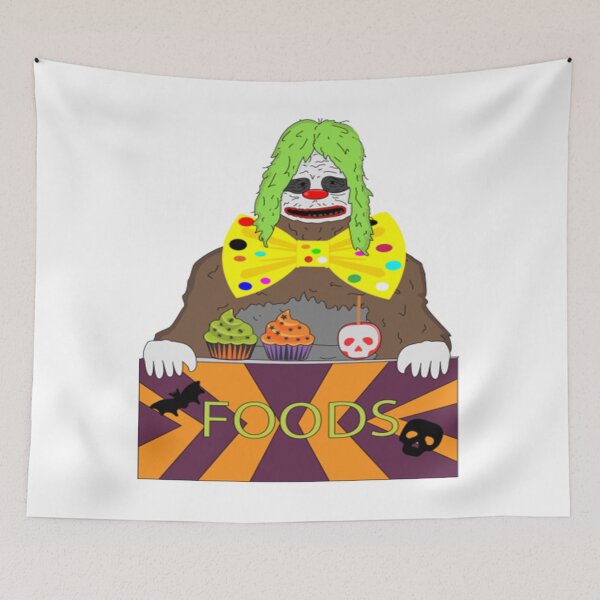 Item preview, Big lez show clown halloween truck giving children halloween cupcakes and sweet skull apples  designed and sold by heiajen56.