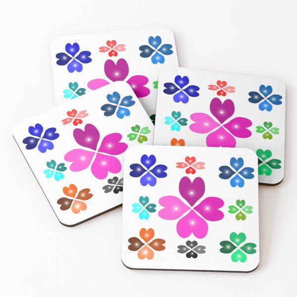 Item preview, Colorful Four-leaf clover designed and sold by Shirley cute art .