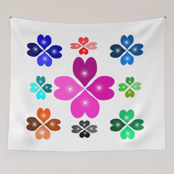 Item preview, Colorful Four-leaf clover designed and sold by Shirley cute art .