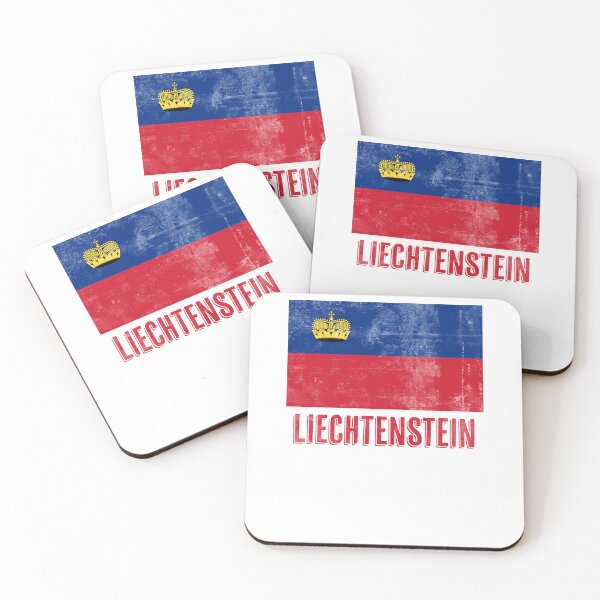 Item preview, Flag of Liechtenstein "Grunge" look. designed and sold by KTSubz Faith & Fun Designs.