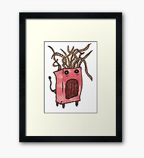 Red Monster Framed Print