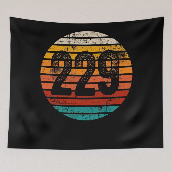 Item preview, Distressed Vintage Sunset 229 Area Code designed and sold by Gold Wings Tees.