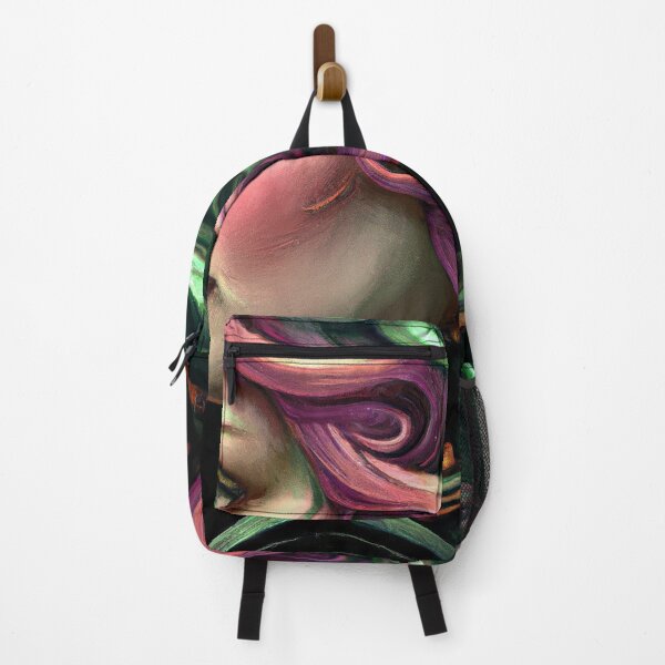 Item preview, Girl in Black Armor with Pink Hair, Surrounded by Evil Swirls designed and sold by oanaunciuleanu.