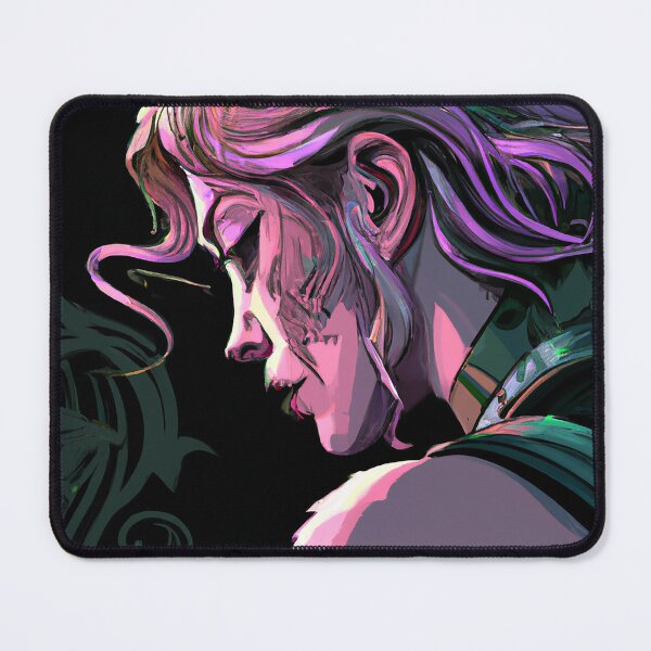 Item preview, Girl in Black Armor with Pink Hair, Surrounded by Evil Swirls designed and sold by oanaunciuleanu.