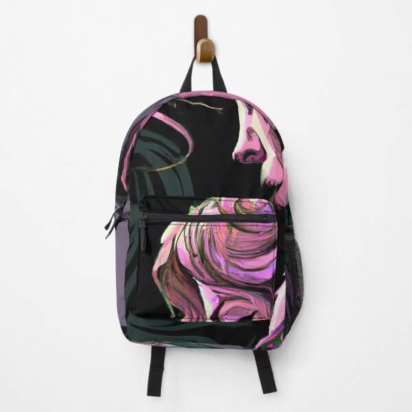 Item preview, Girl in Black Armor with Pink Hair, Surrounded by Evil Swirls designed and sold by oanaunciuleanu.