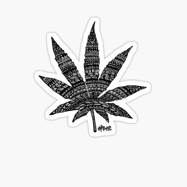 Chronic Leaf Sticker