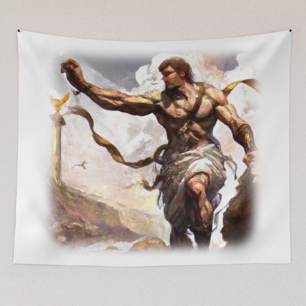 Item preview, Painting of a Greek god designed and sold by Perryfranken.