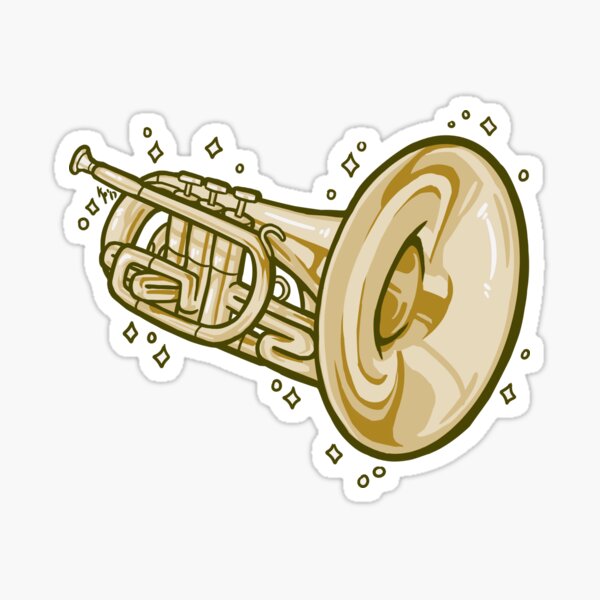 Mellophone!! (Gold) Sticker