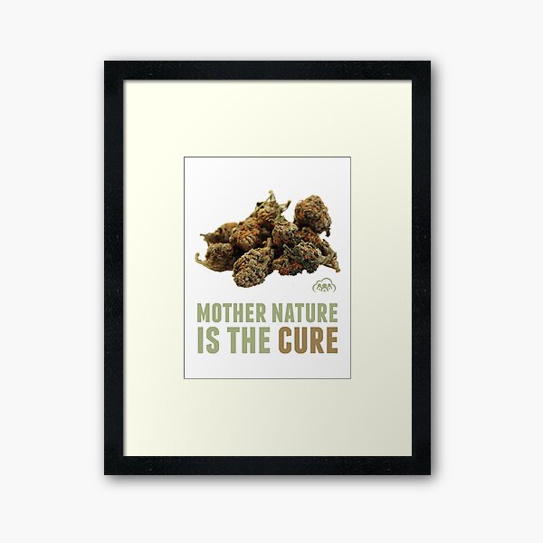 Mother Nature is the Cure Framed Art Print