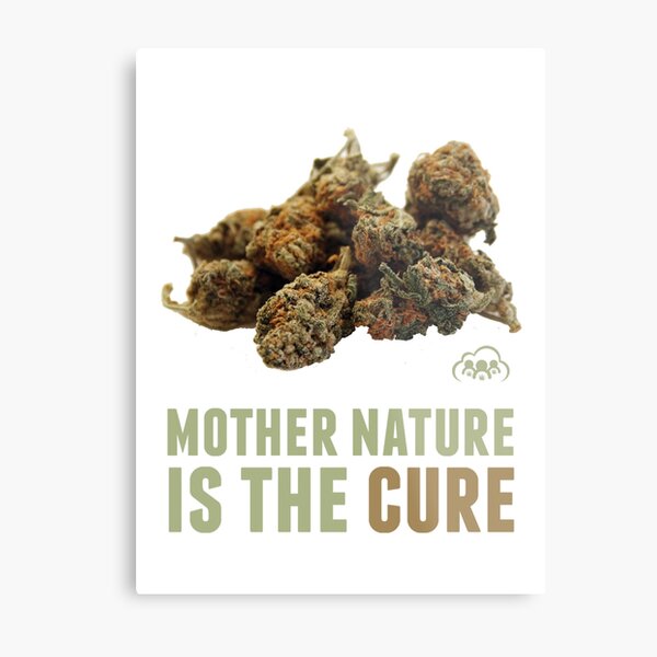 Mother Nature is the Cure Metal Print