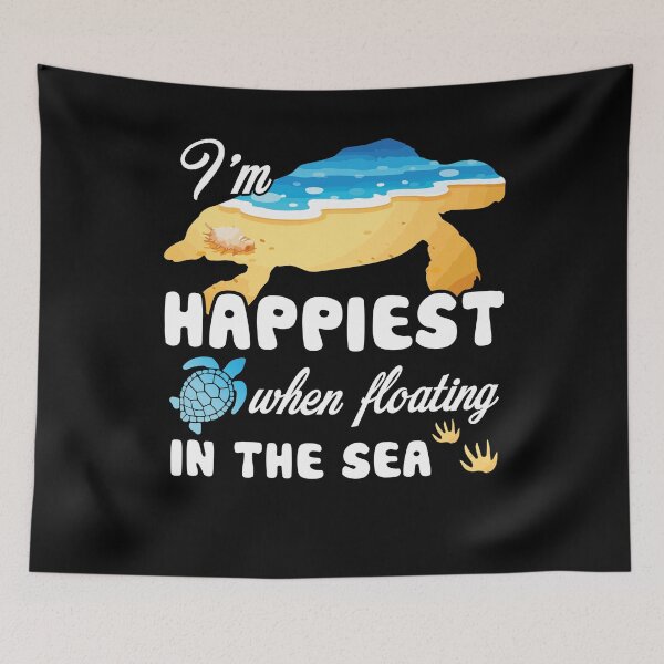 Item preview, Turtle - I'm Happiest Turtle When Floating In The Sea designed and sold by UnknownArtistt.