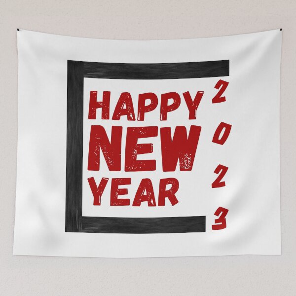 Item preview, HAPPY NEW YEAR 2023 - SIMPLE VINTAGE TRENDY WORDING designed and sold by Lu7u.