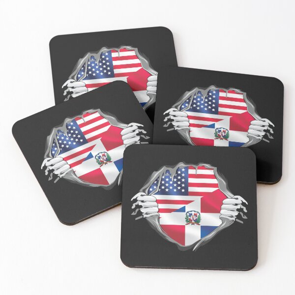 Item preview, Dominican American Roots Flag designed and sold by RahallusNtx.