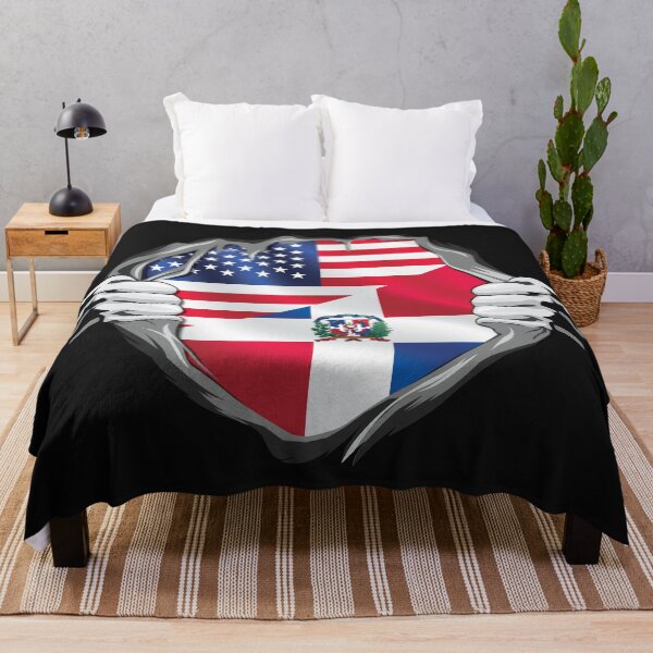 Item preview, Dominican American Roots Flag designed and sold by RahallusNtx.