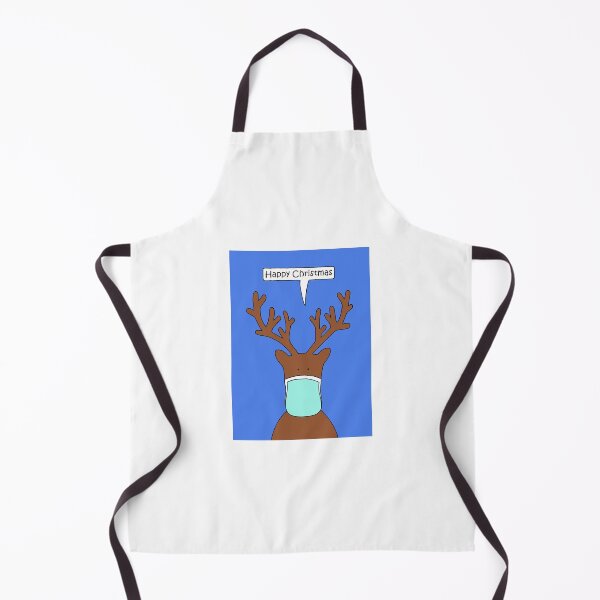Item preview, Happy Christmas Covid 19 Cartoon Reindeer in a Face Mask designed and sold by KateTaylor.