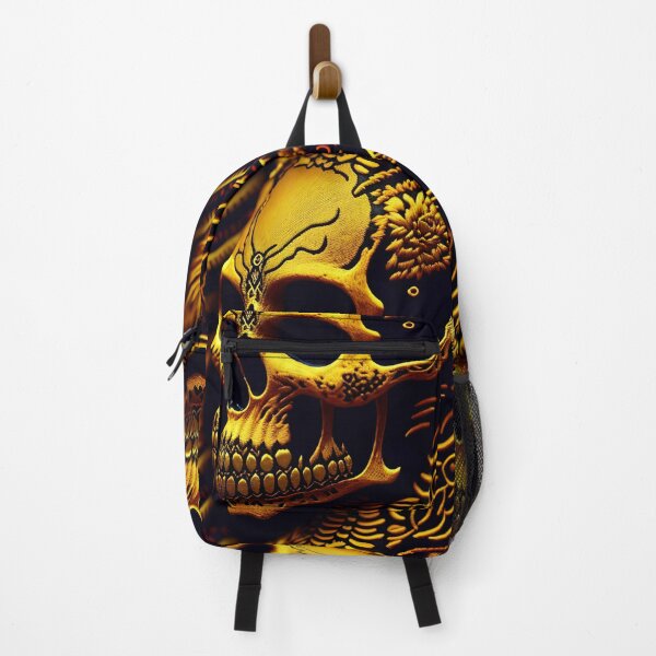 Item preview, Golder skull Embroidered Pattern 12_S60 designed and sold by CreArtorium.
