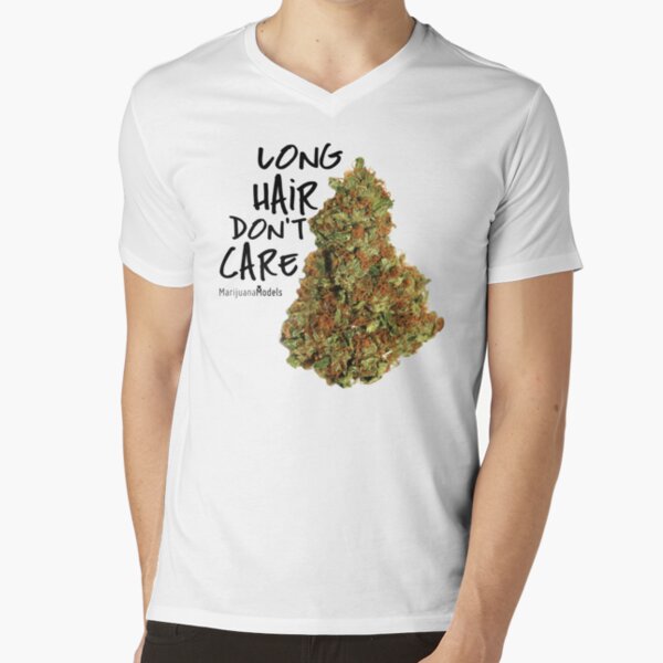 Long Hair Don't Care V-Neck T-Shirt