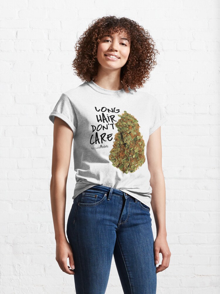 Alternate view of Long Hair Don't Care Classic T-Shirt