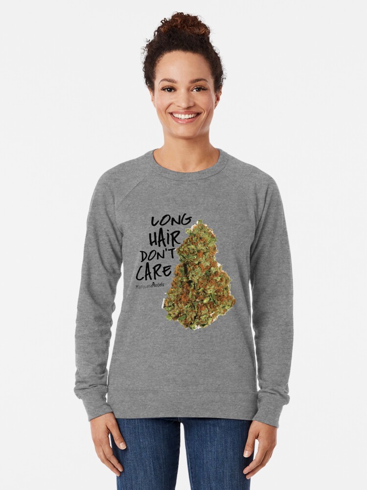 Alternate view of Long Hair Don't Care Lightweight Sweatshirt