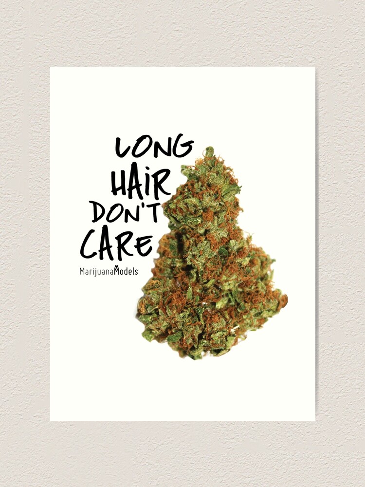 Alternate view of Long Hair Don't Care Art Print